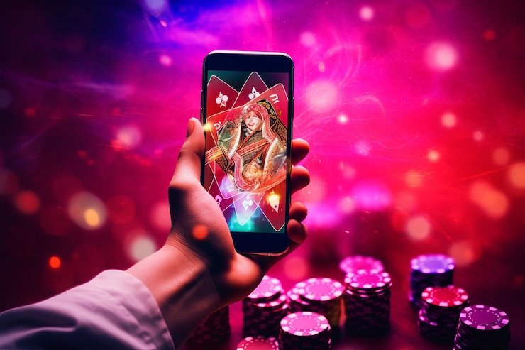 Lintasan kuda virtual di layar mobile